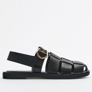 Zara leather Fisherman Sandals. Size 41
